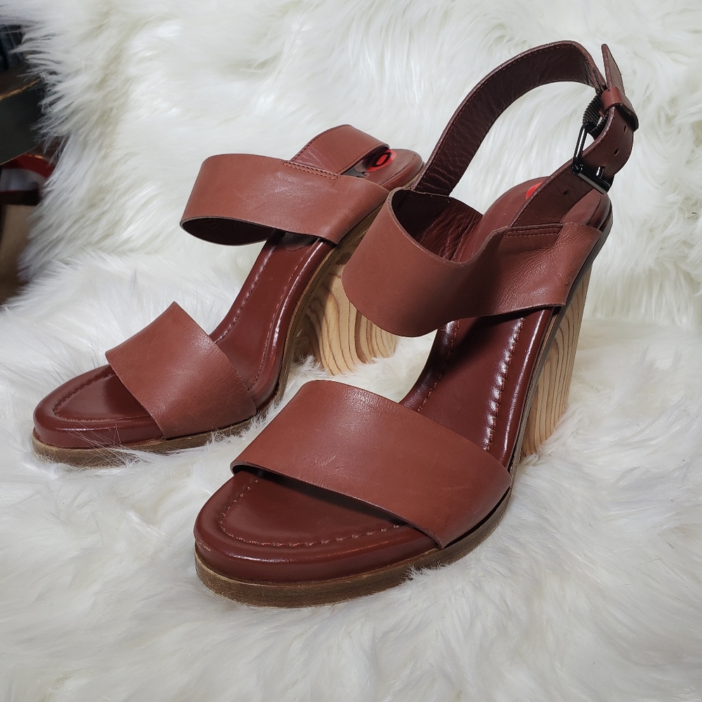 NEW Vince Haley platform chunky wooden sandal - Picture 5 of 7